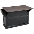 Homy Casa Rolling Garage Storage Cabinet with Drop Leaf, Charging Station for Office Gym, School