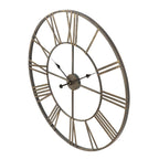 Modern Round Metal Wall Clock, Decorative Circular Hanging Clock for Living Room, Bedroom and Office