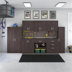 Pemberly Row Garage Storage Cabinet with Doors in White - Engineered Wood
