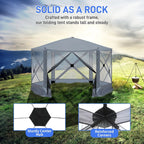 UBesGoo 12 x 12 Ez Pop Up Gazebo Canopy Tent with Mosquito Netting for Patio, Camping and Picnic Includes Carry Bag