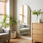 Arched Full Length Floor Mirror, Large Full Body Standing and Wall Mounted Mirror for Bedroom, Living Room and Home Decor