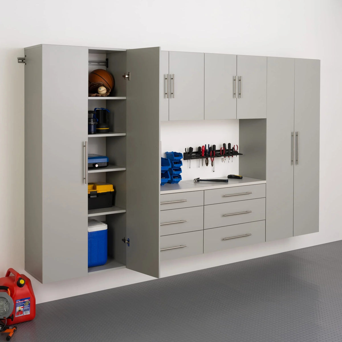 Prepac Large HangUps Storage Cabinet, Light Gray