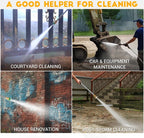 Efurden Gas Pressure Washer, 3500 PSI and 2.3Max GPM Power Washer with 4 Quick Connect Nozzles, 25 Ft Hose for Cleaning Floors, Cars, Patios