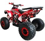 Upgraded 125cc ATV Sports Quad Youth Utility Style 125cc Fully Automatic with Reverse Gas 4 Wheeler Outlander ATVs Quads Big 19/18 inches Tires (Red)