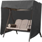 3 Seater Swing Cover Hammock Cover Waterproof Windproof, 210D Oxford Fabric Outdoor Swing Seat Cover