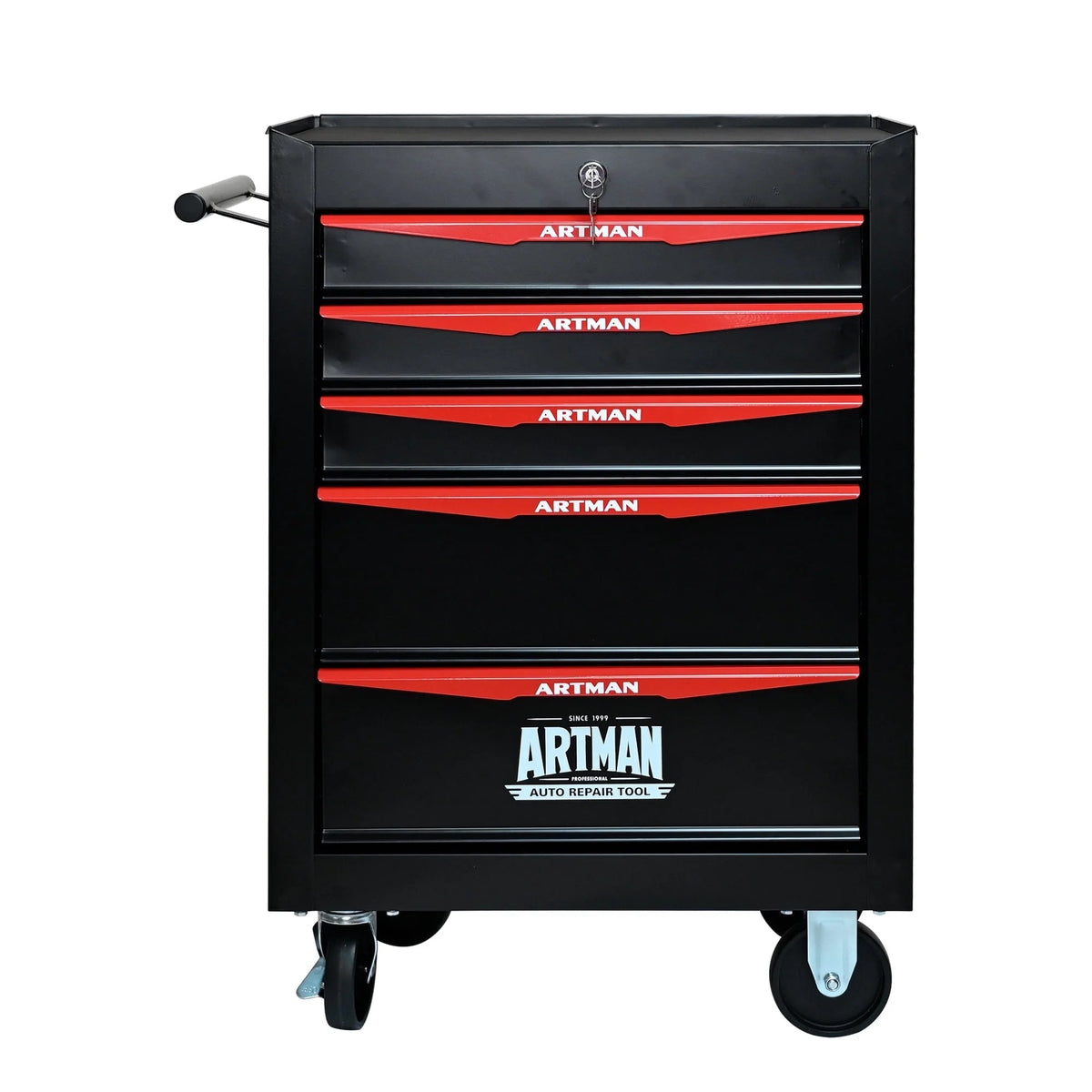 ARTMAN  20" 5-Drawer Rolling Metal Tool Chest Cabinet,Steel Tool Storage Box Organizer for Garage Workshop Warehouse