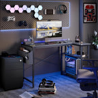 40 Inch L Shaped Computer Desk, Compact Corner Office Desk for Home Office, Study and Small Spaces