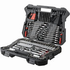 Tool Box 303-Piece Mechanics Tool Set and Socket Set, Professional, SAE/Metric