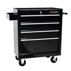 Tool Cabinets Rolling Tool Chest, 4 Drawer Tool Box with Wheels, Heavy Duty Industrial Service Cart Storage Organizer with Locking System, Rolling Tool Box Organizer Tool Case for Garage, Repair Shop