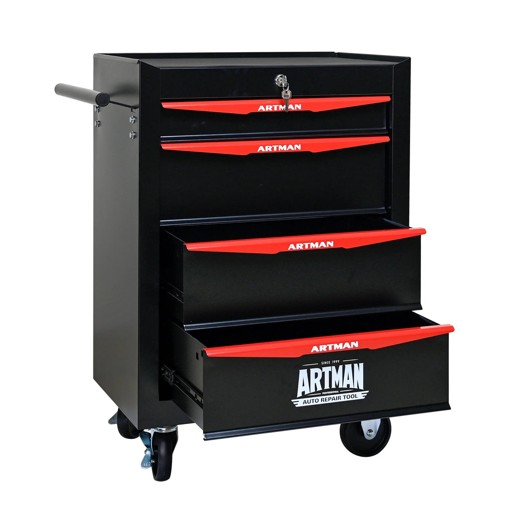 ARTMAN  20" 5-Drawer Rolling Metal Tool Chest Cabinet,Steel Tool Storage Box Organizer for Garage Workshop Warehouse