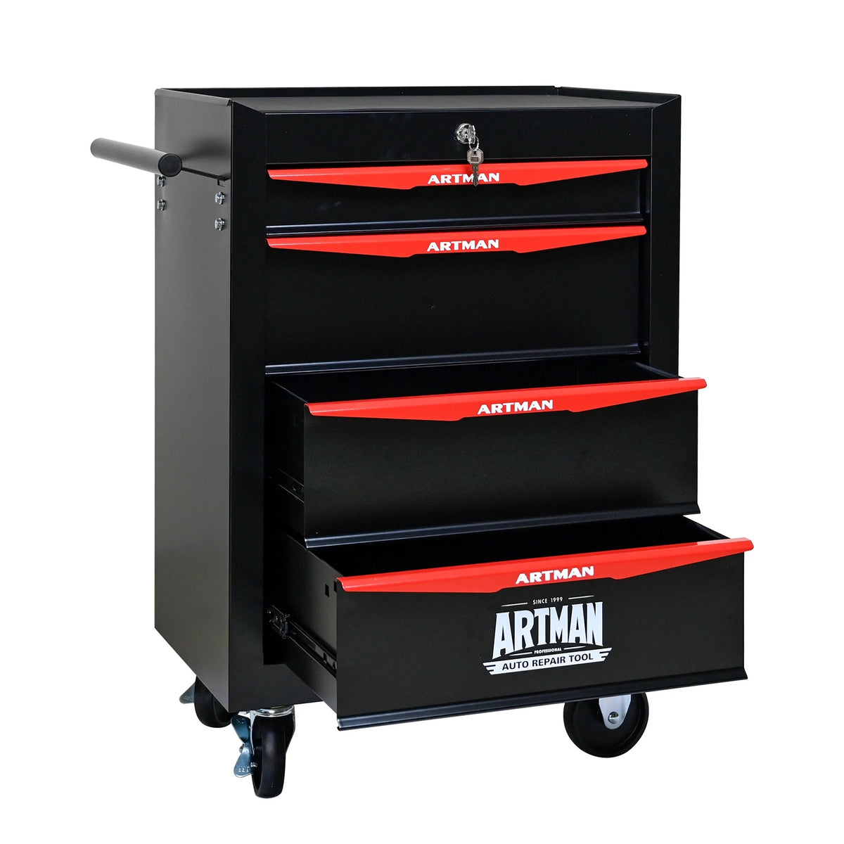 ARTMAN  20" 5-Drawer Rolling Metal Tool Chest Cabinet,Steel Tool Storage Box Organizer for Garage Workshop Warehouse