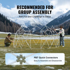 9.5FT Outdoor Bubble Tent -C Transparent Dome Camping Shelter with Zip Door & Windows -C Waterproof Pop-Up Tent for Stargazing, Backyard, Patio & Glamping -C Portable Instant Setup