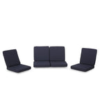 Christopher Knight Home Coesse Outdoor Water Resistant Fabric Club Chair Cushions (Set of 4) by  Navy Blue