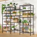Zimtown Heavy Duty Storage Shelves, 63"W Wire Shelving Unit, Adjustable 4 Tier Metal Shelves Organizer Silver for Pantry Kitchen Basement, 1500 lbs Capacity