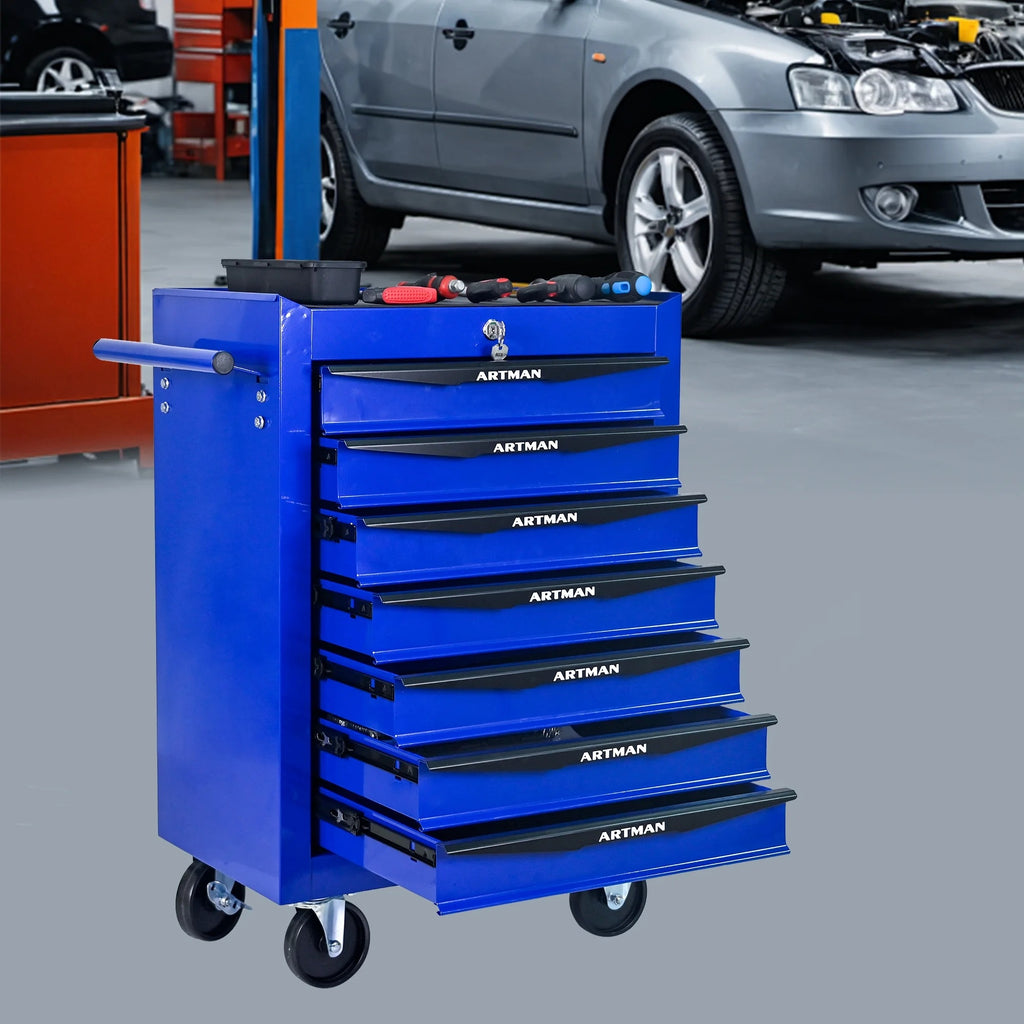 ARTMAN 20" 6-Drawer Tool Chest Cabinet with Ball Bearing Drawer Slides, Steel Tool Storage Box Organizer for Garage Workshop Repair Shop