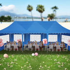 HOTEEL Canopy 10'x20' Pop Up Canopy Tent Heavy Duty Waterproof Adjustable Commercial Instant Canopy Outdoor Party Canopy Parties,Wedding,Outside Patio,Event,Backyard,White