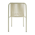 Christopher Knight Home Modern Rattan Patio Dining Chairs, Metal Frame, Green, Set of 2