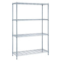 Quantum Storage Systems Shelving Unit, Wire in Carbon Steel Material, Chrome Color