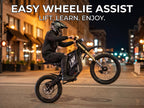 FLASH PRO Electric Dirt Bike for Adults, 5000W Peak Mid-Drive Motor Electric Motorcycle with Wheelie Assist, 55 MPH 50 Miles 60V 27Ah, 17/14" Tires All-Terrain Off-Road E-Bike