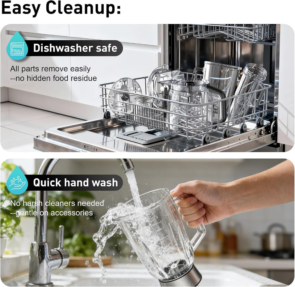 All-in-One Blender Food Processor, 10-in-1 Blenders for Kitchen