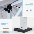 AVAWING 12x12 ft Outdoor Pop-up Canopy Party Tent Easy Setup Patio Wedding Tent, Khaki