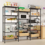 Zimtown Heavy Duty Storage Shelves, 63"W Wire Shelving Unit, Adjustable 4 Tier Metal Shelves Organizer Silver for Pantry Kitchen Basement, 1500 lbs Capacity