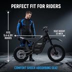 Electric Dirt Bike for Adults & Teens, 4000W Peak Motor, 45 MPH Top Speed