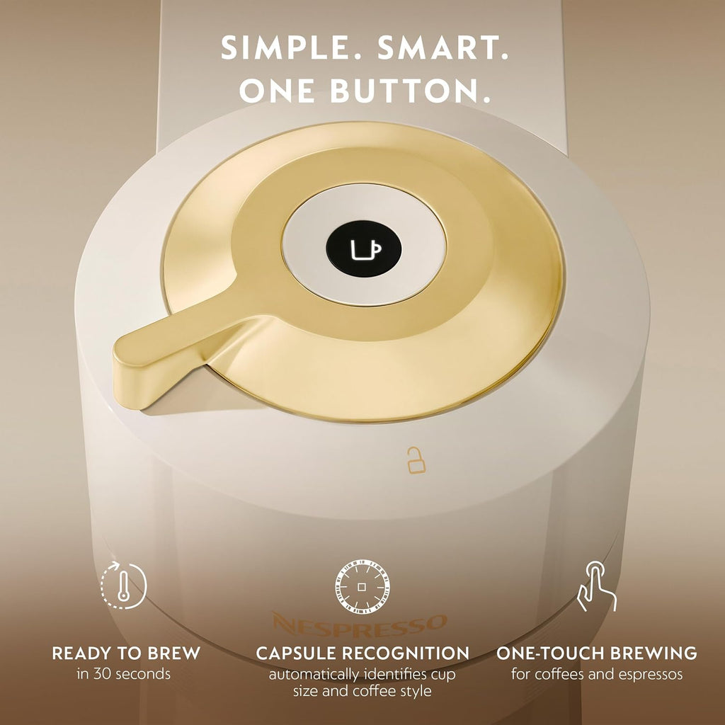 Vertuo Next Coffee and Espresso Maker, Creamy White and Gold