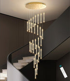 Modern Crystal Pendants Lighting Mini Chandelier for Kitchen Island LED Dimmable Ceiling Handing Lighting Adjustable Flush Mount Ceiling Light for Dining Room Hallway