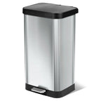 20 Gallon Stainless Steel Step Trash Can, Large Kitchen Garbage Bin with Odor Control