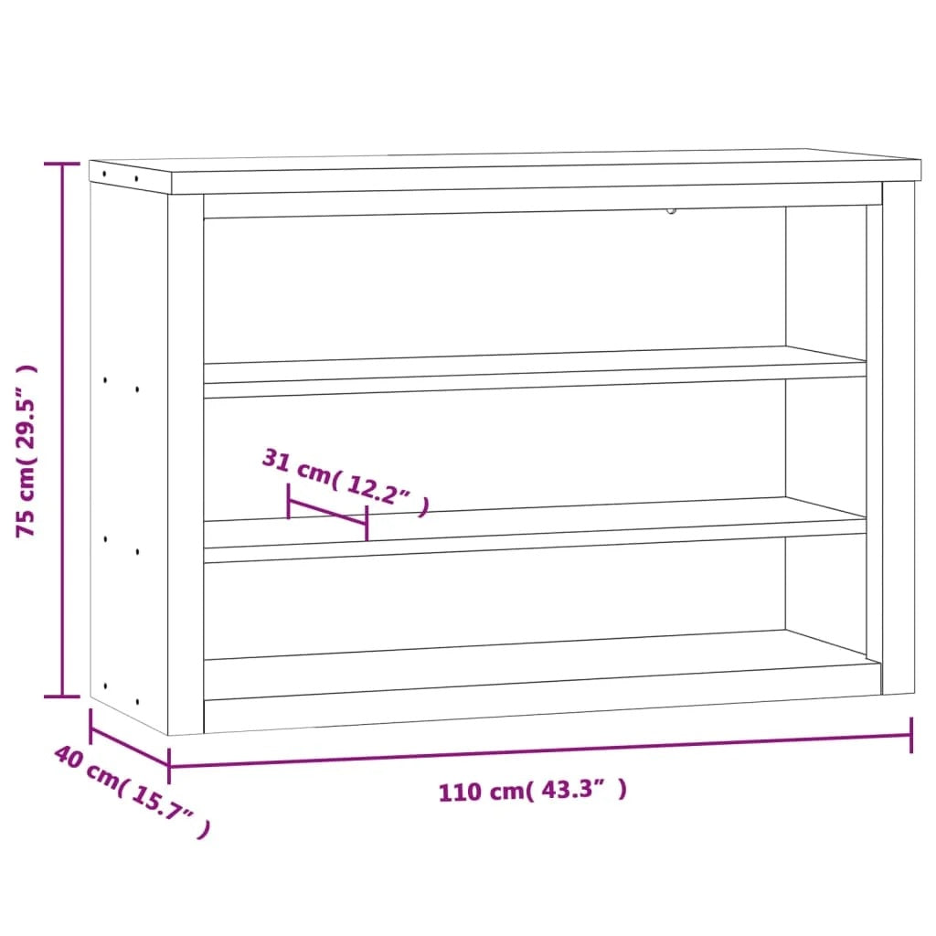 vidaXL Kitchen Wall Cabinet with Shelf Storage Restaurant Stainless Steel