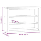 vidaXL Kitchen Wall Cabinet with Shelf Storage Restaurant Stainless Steel
