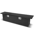 DNA Motoring 63"x 12"x16.5" Aluminum Pickup Truck Bed Trailer Storage Tool Box w/ Key Lock (Black)