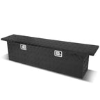 DNA Motoring 63"x 12"x16.5" Aluminum Pickup Truck Bed Trailer Storage Tool Box w/ Key Lock (Black)
