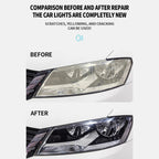 lulshou Car Headlight Restoration Spray, Headlight Restorer Liquid Spray, Headlamp Brightener Car Care Repair Kit, UVResistant & Effective Headlight Coating Spray 120ML Cleaning Supplies