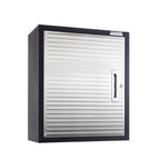 Seville Classics UltraHD? Solid Steel Lockable Metal Storage Wall Cabinet Organizer, w/ Adjustable Shelf, 24" W x 12" D x 28" H, Graphite