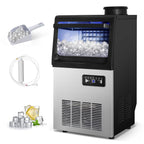 Tittla Commercial Ice Maker 88Lbs/24H,Ice Machine with 11 lbs Storage,36 Cubes in 15-25 mins