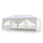 Party Tent 10x30 Outdoor Canopy Gazebo Waterproof Tent, Outdoor Gazebo BBQ Shelter Pavilion with 6 Removable Sidewalls, for Party Wedding Catering Gazebo Garden Beach Camping Patio
