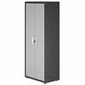 Manhattan Comfort Fortress Standing Cabinet Storage, Black/Gray