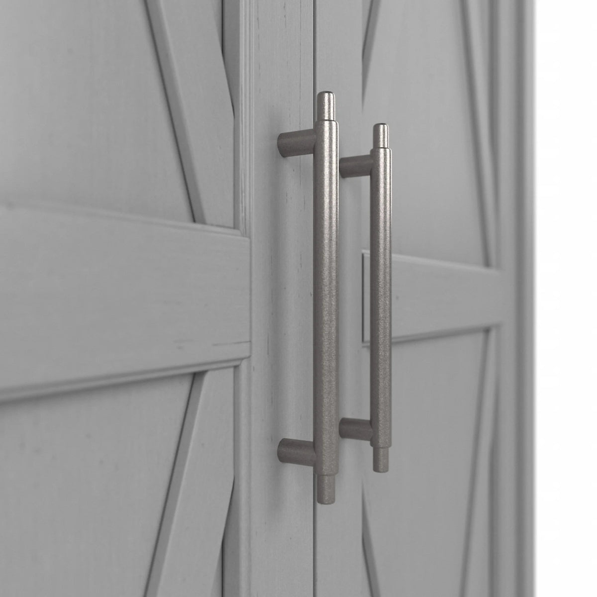 Key West Tall Storage Cabinet with Doors in Bing Cherry - Engineered Wood