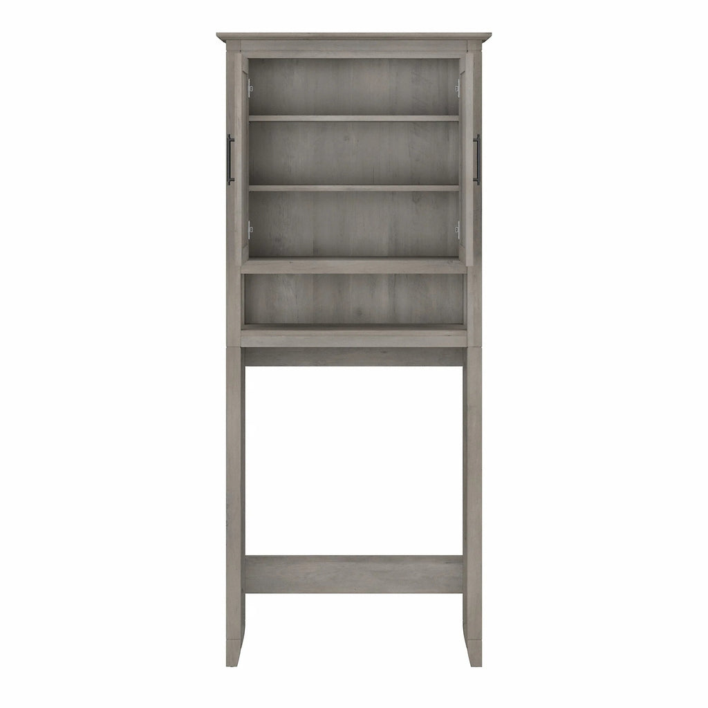 Bush Furniture Key West Over The Toilet Storage Cabinet in Driftwood Gray