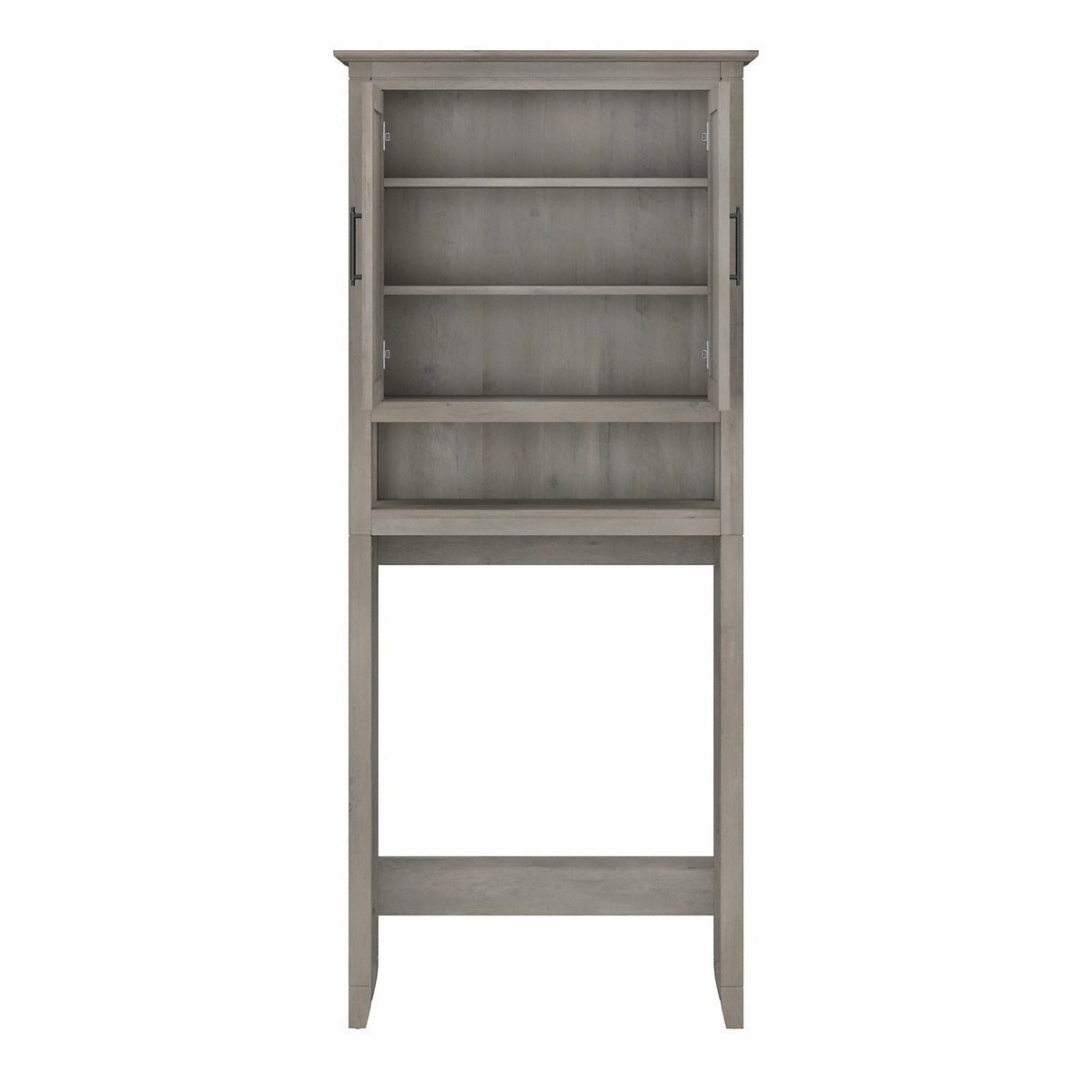 Bush Furniture Key West Over The Toilet Storage Cabinet in Driftwood Gray