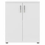 Pemberly Row Garage Storage Cabinet with Doors in White - Engineered Wood