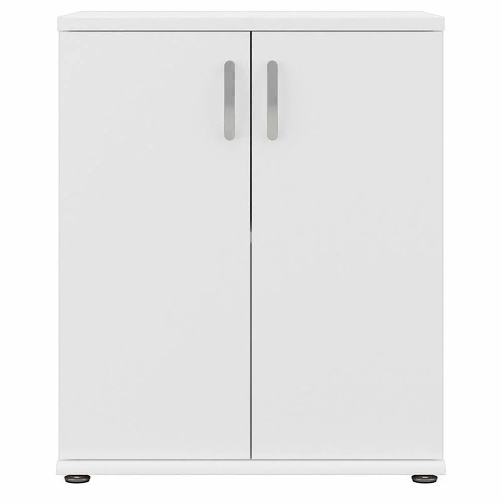 Pemberly Row Garage Storage Cabinet with Doors in White - Engineered Wood