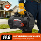 SENIX 2100 PSI Electric Pressure Washer with Foam Cannon, Brushless Motor,Lightweight & Portable, for Car House Patio Driveway Deck Fence, Outdoor Cleaning Power Washer