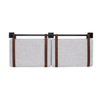 Wall Mount Upholstered Headboard with Metal Rail - Modern Bedroom Headboard