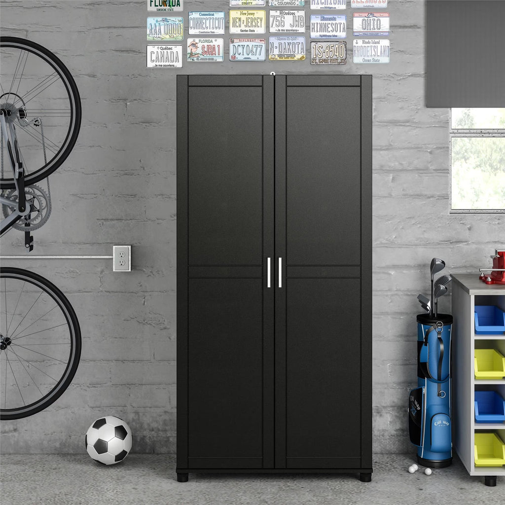 Callahan 36" Utility Storage Cabinet, Black
