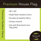 Reindeer in Lights Christmas House Flag Holiday 28" x 40" Briarwood Lane