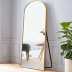Arched Full Length Floor Mirror, Large Full Body Standing and Wall Mounted Mirror for Bedroom, Living Room and Home Decor