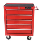 5 Drawer Rolling Tool Chest, Steel Tool Storage Cabinet for Garage Storage with 4 Wheels and Locker